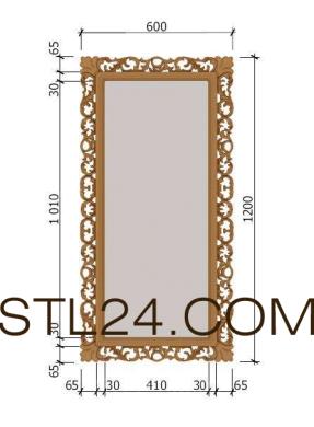 Mirrors and frames (RM_0859) 3D models for cnc